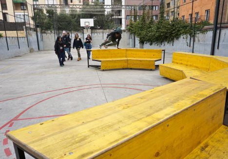 Dispositivo Gradas Móviles — IES Poeta Maragall, Barcelona