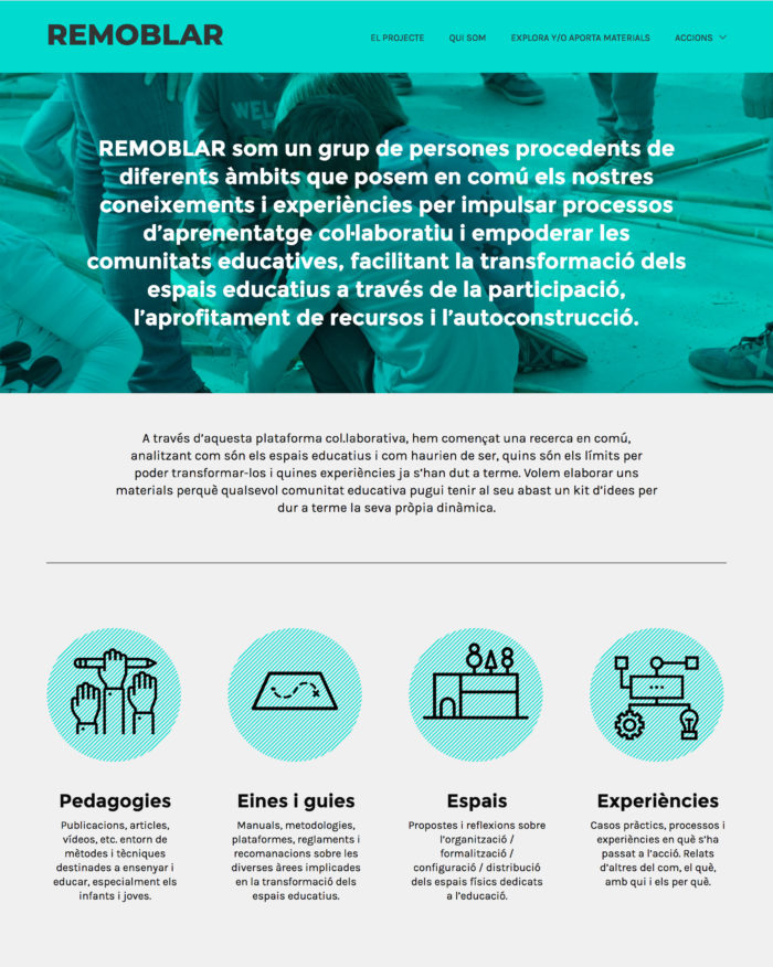 Remobalar / Investigar, reutilizar y rediseñar para innovar en los espacios educativos Remobalar / Investigar, reutilizar y rediseñar para innovar en los espacios educativos